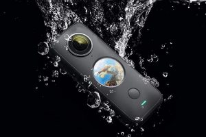 Waterproof 360 virtual tour camera in action